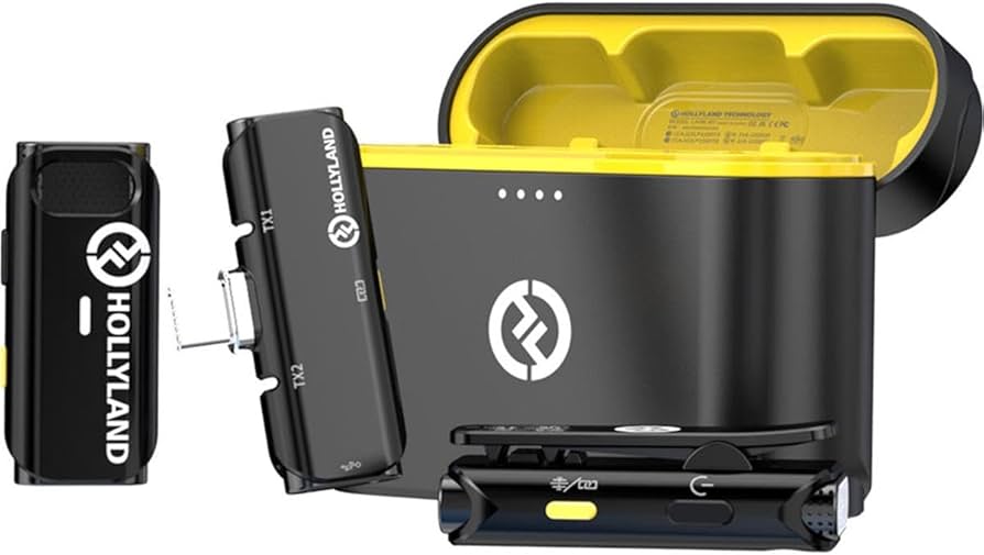 Hollyland LARK C1 DUO 2-Person Wireless Microphone System with USB-C Connector for Mobile Devices