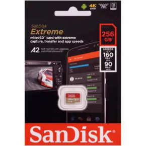 SanDisk 256GB Micro SDXC Extreme Pro Memory Card Works with DJI Osmo Action Camera (SDSQXCZ-256G-GN6MA)