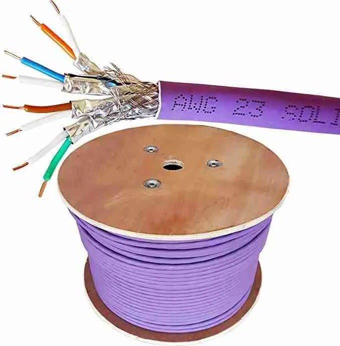 Giganet Cat 6A Solid F/FTP LSOH Cable GN-C6A-F/FTP-LSOH