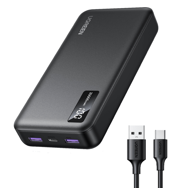 UGREEN 10000mAh 20W Two-way Fast Charging Power Bank Black – UG-25742