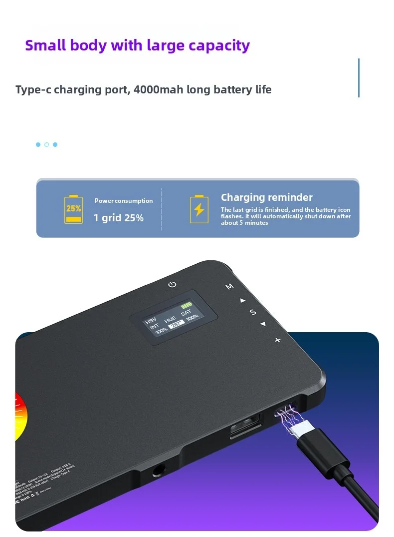 Caisi CS‑L‑C02 RGB LED Light Panel