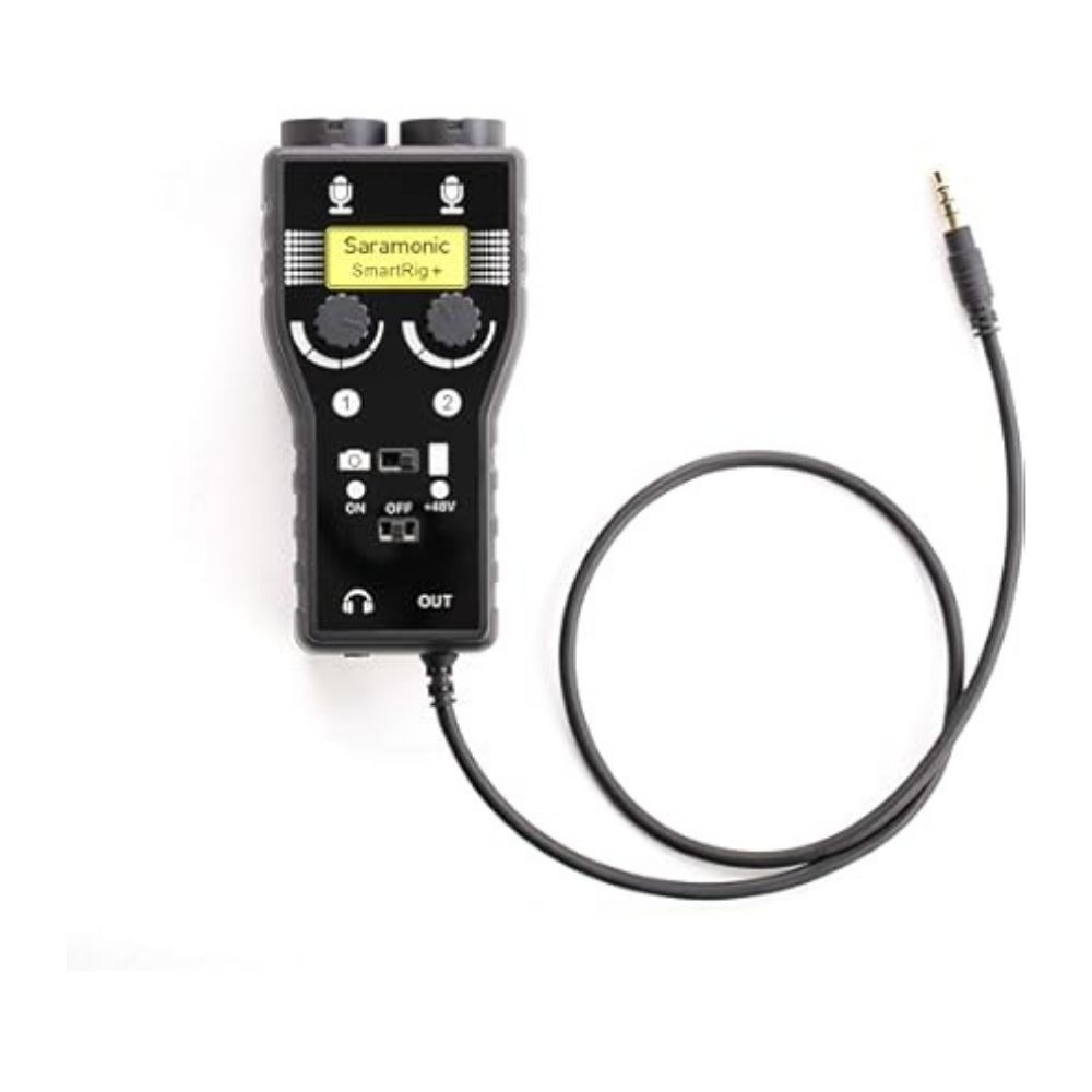 Saramonic SmartRig+ Di, Two-Channel Mic and Guitar Interface with Lightning Connector for iOS Devices