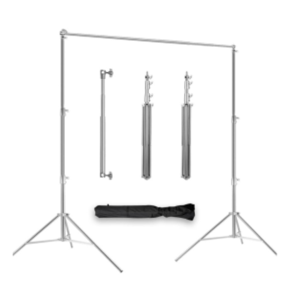 Caisi 2.8m x 3m Stainless Steel Backdrop Stand Heavy Duty