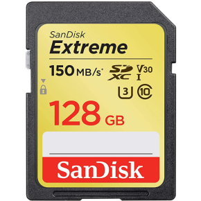 SanDisk Extreme SDXC Card 128GB (SDSDXV5-128G-GNCIN) 