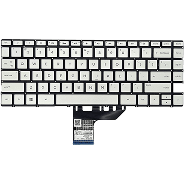 HP Spectre X360 Silver Laptop Keyboard Replacement