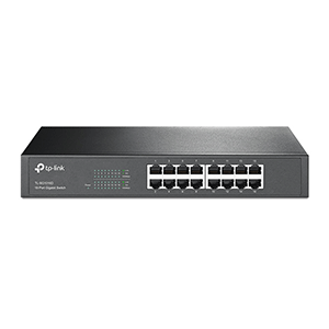 TP-Link 16-Port 10/100/1000Mbps Gigabit Desktop Rackmount Switch (TL-SG1016D)