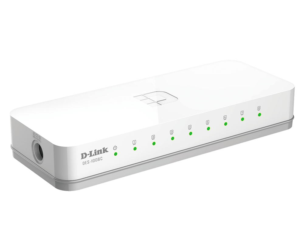 D-Link DES-1008C/B 8 port 10/100Base-T unmanaged switch- DES-1008C/B