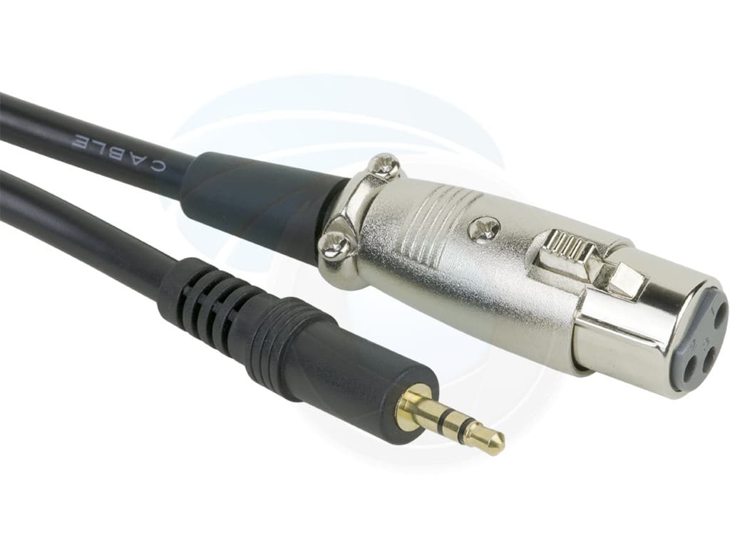 XLR Female to 3.5mm Jack Cable – 10 Meters