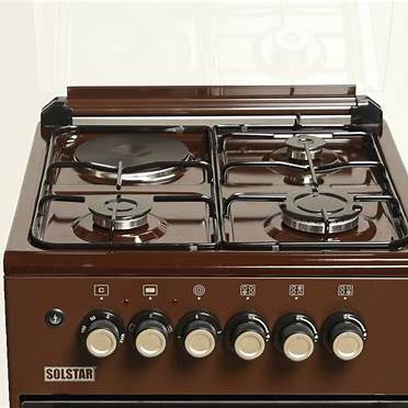 Solstar SO631DKEBRBSS 60cm Cooker – 3 Gas + 1 Hotplate