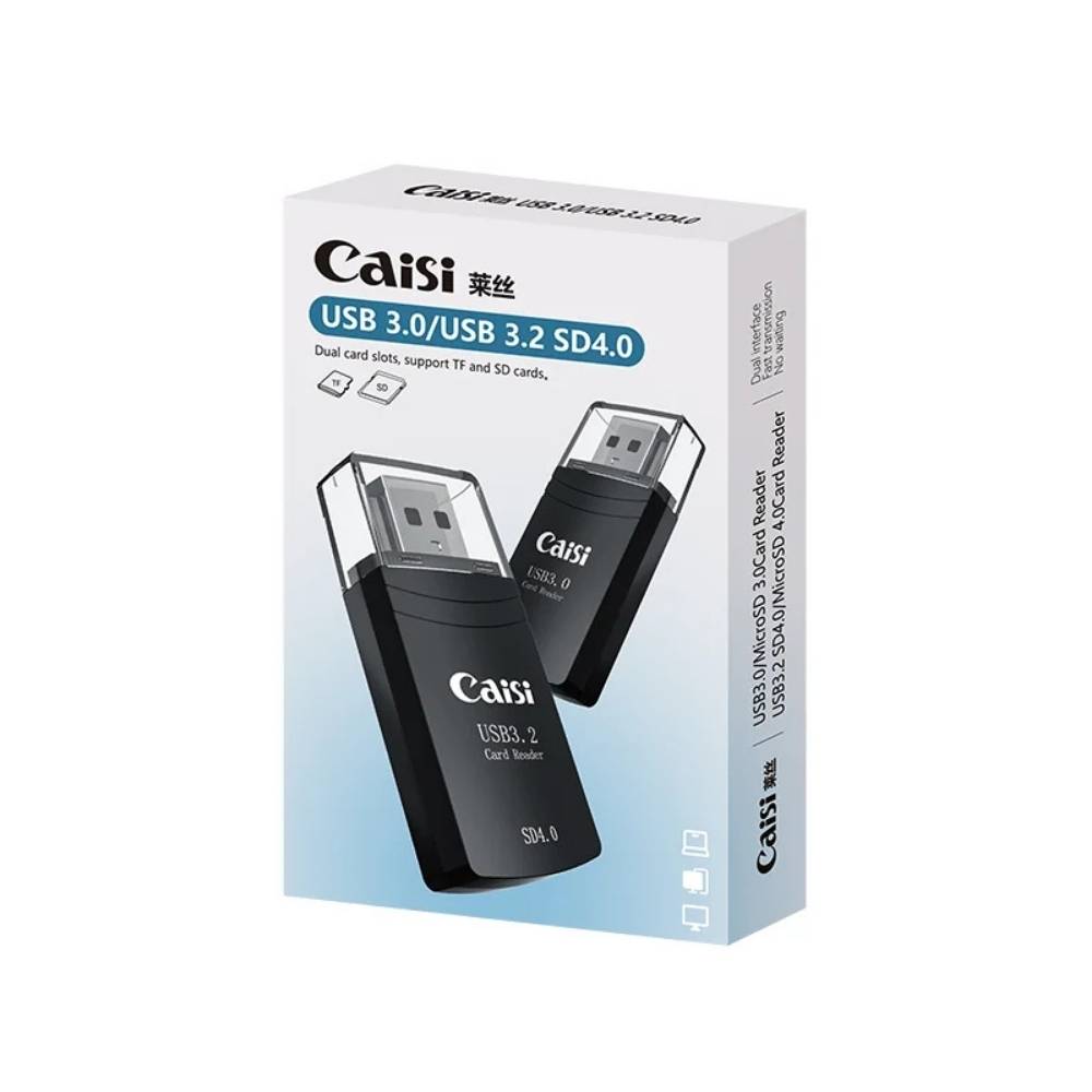 Caisi USB 3.0 Dual-Slot Card Reader