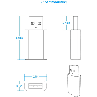 USB C MagSafe Adapter, Type C to MagSafe 1&2 Converter, Compatible with MacBook Pro/Air and Most USB C Laptops and Devices