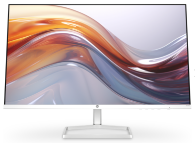 HP 527sa Series 5 27"" FHD Monitor, Integrated Speakers, White Color,  Connectivity: 1 VGA, 2 HDMI 1.4, 1 3.5 mm Audio Jack (Audio Out), 1 3.5 mm Audio Jack (Audio In) - 94F48AS