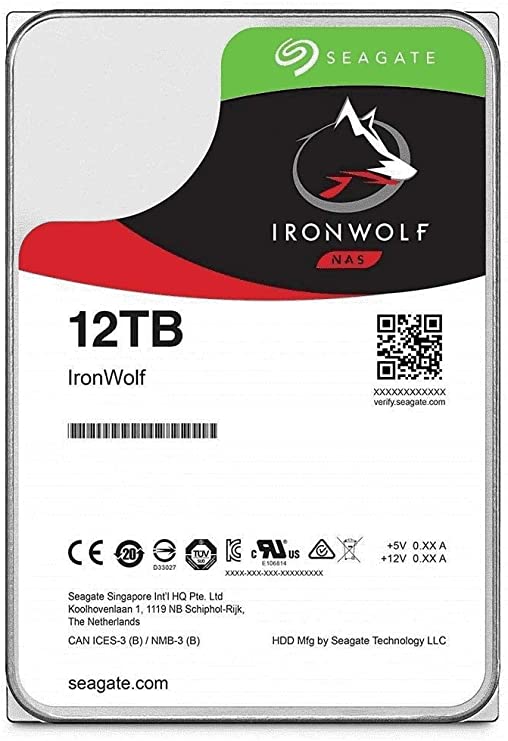 Seagate 12TB IronWolf 3.5" Internal NAS Drive- ST12000VN0008