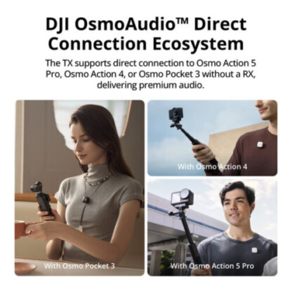 DJI Mic Mini 2-Person Compact Wireless Microphone System for Camera & Smartphone 