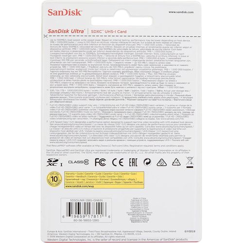 SanDisk Ultra® SDHC™ card  128GB-SDSDUNR-128G-GN3IN