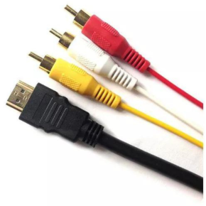 1.5M HDMI Male to 3 RCA Audio Video AV Component Cable Adapter Gold Plated