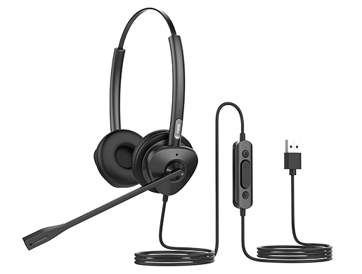 Fanvil HT302-U USB Wired Headset – Dual-Ear HD Audio