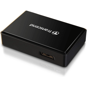 Transcend Card Reader USB 3.1 Black - Micro SD, SD and Compact Flash - (TS-RDF8K2)