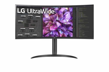 LG 34'' Curved UltraWide™ QHD Monitor(3440 x 1440) resolution-34WQ75C-B