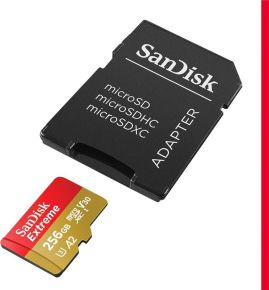 SanDisk Extreme microSDXC 256GB 190MB/s-SDSQXAV-256G-GN6MN