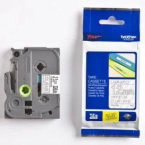 12mm x 8m black on white label tape