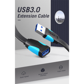 VENTION FLAT USB 3.0 EXTENSION CABLE 3METER