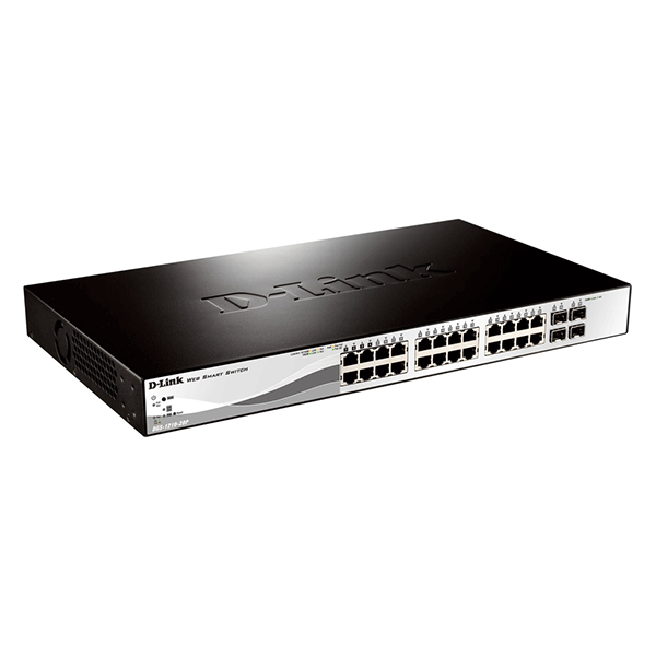 D-Link 28-Port Gigabit Smart Managed PoE Switch- DGS-1210-28P