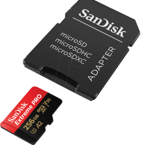 SanDisk 256GB Micro SDXC Extreme Pro Memory Card Works with DJI Osmo Action Camera (SDSQXCZ-256G-GN6MA)
