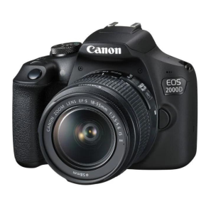Canon EOS 2000D DSLR Camera with EF-S 18-55 mm f/3.5-5.6 IS III Lens, Black
