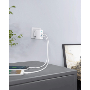 Anker Wall Charger USB C, 30W 2-Port Compact USB C Charger with 18W Power Delivery and 12W PowerIQ, PowerPort PD 2 