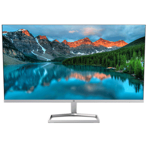 HP M27f Ultraslim Monitor, Full HD (1920 x 1080) 27 Inch (2 HDMI, 1 VGA) - Silver / Black (M31376-007)