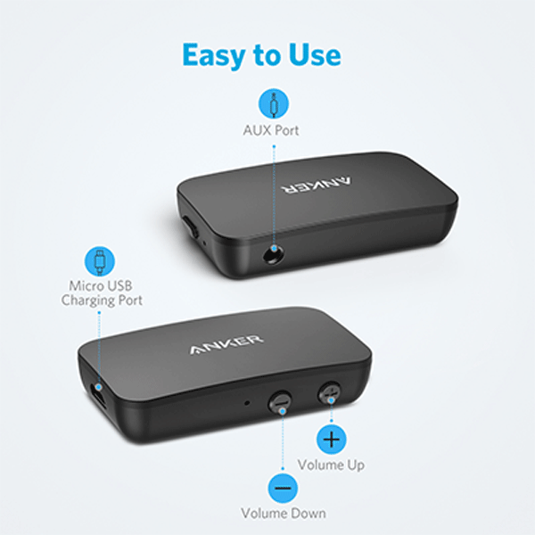 Anker Soundsync A3352 Bluetooth Receiver - Black (AK-A3352011)
