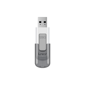 Lexar JumpDrive V100 128GB USB 3.0 Flash Drive, Gray (LJDV100-128ABNL)