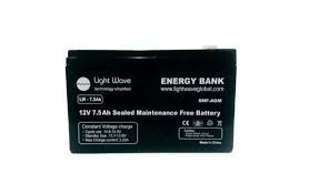 LW 12V 7.5Ah Rechargeable Battery