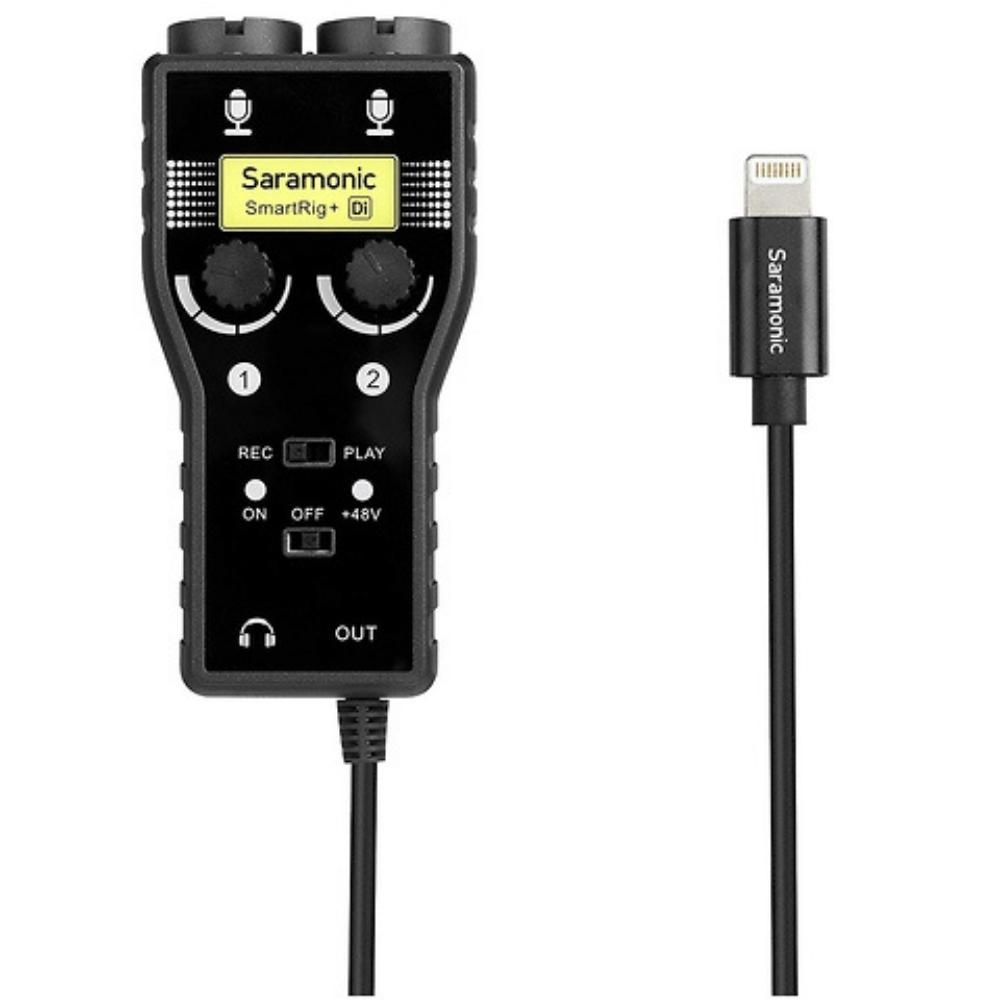 Saramonic SmartRig+ Di, Two-Channel Mic and Guitar Interface with Lightning Connector for iOS Devices