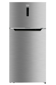 Beko BAD664 KE 490L Double Door Fridge No Frost, Inox Finish