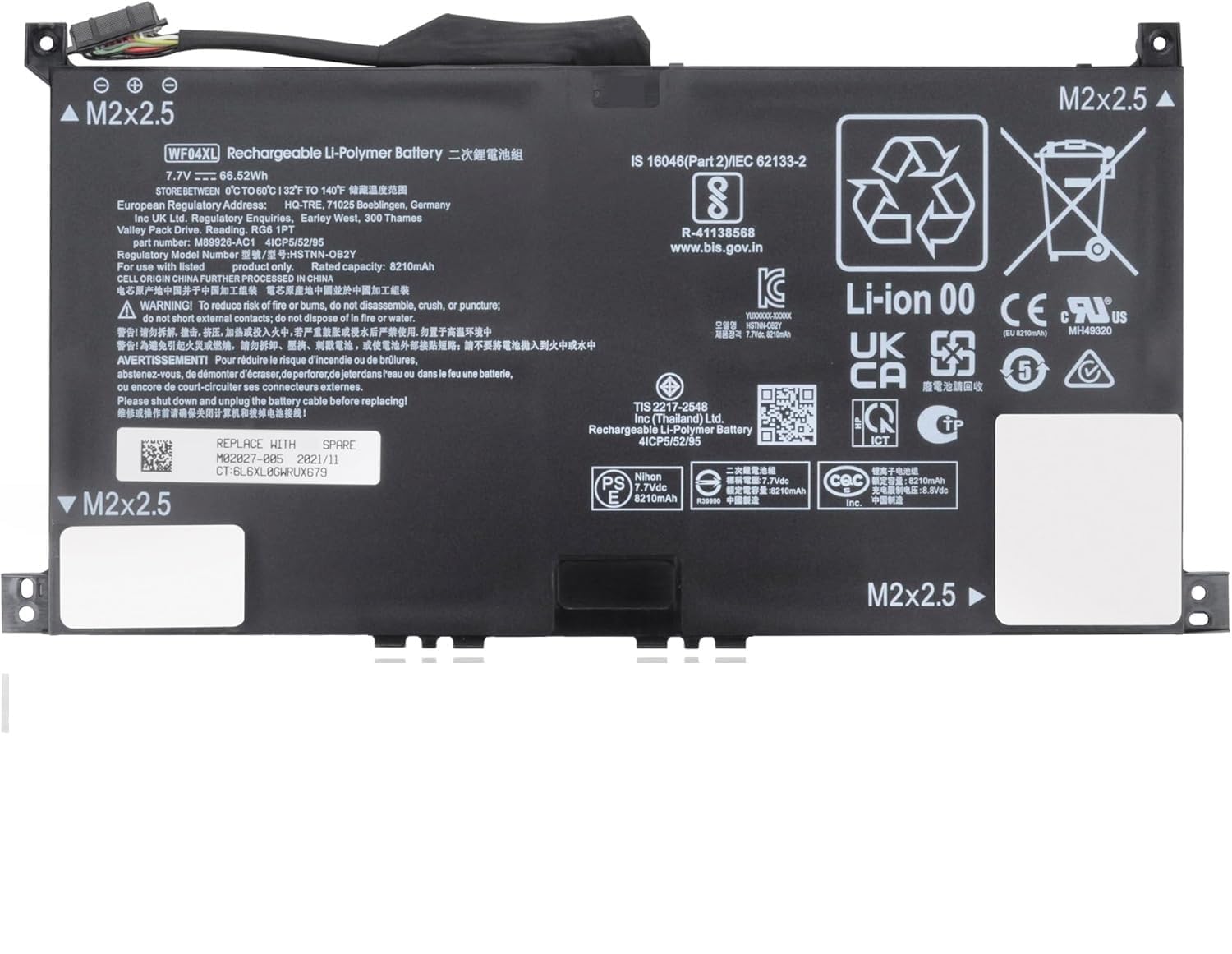 WF04XL Original HP Battery