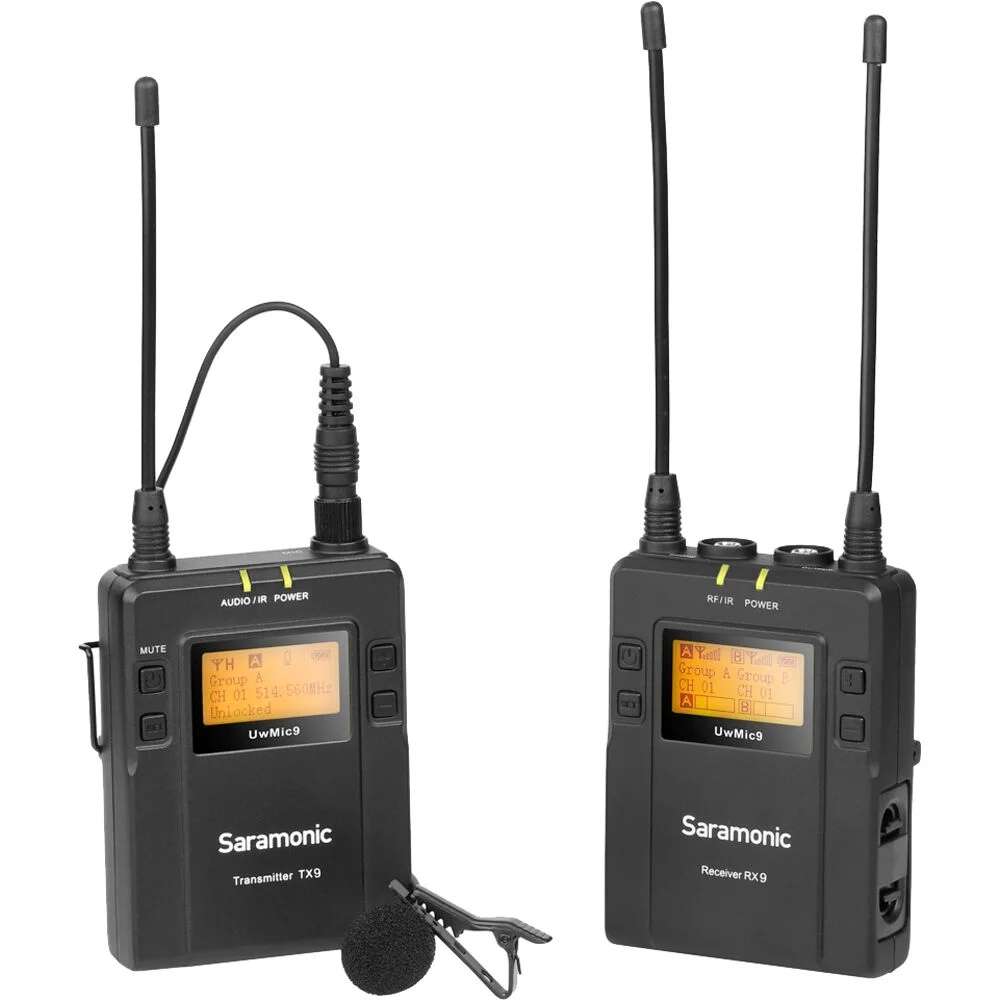 Saramonic UwMic9 Camera-Mount Wireless Omni Lavalier Microphone System (514 to 596 MHz)