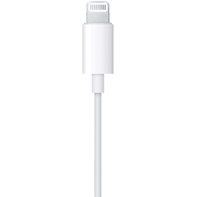 Apple EarPods with Lightning Connector Headphones, White (MMTN2AM/A)