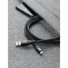 Anker Powerline II with lightning connector 3ft-Black - A8452H11