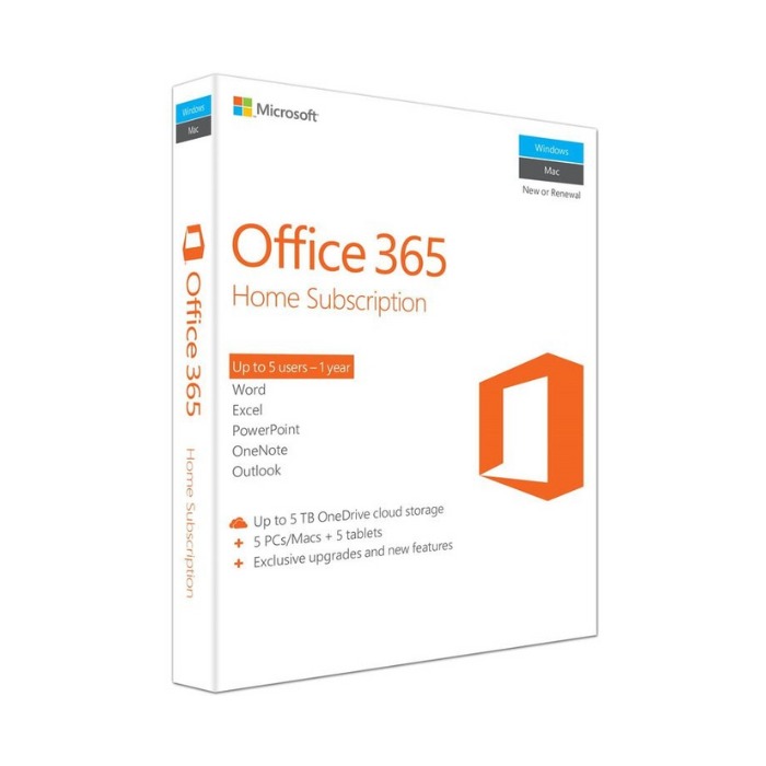 Microsoft Office 365 Family 1 Year Media less (ESD) - 5 Users - 6GQ-00087