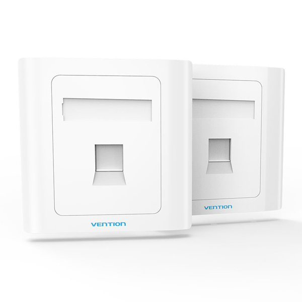 VENTION 2 PORT KEYSTONE JACK WALL FACE PLATE