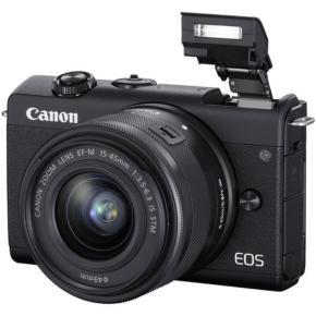 Canon EOS M200 Mirrorless Camera with 15-45mm Lens (Black)