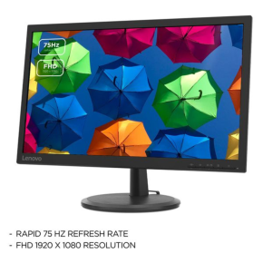 Lenovo D22e-20 21.45" Full HD 75Hz Monitor with AMD FreeSync- 66D2KAC6UK