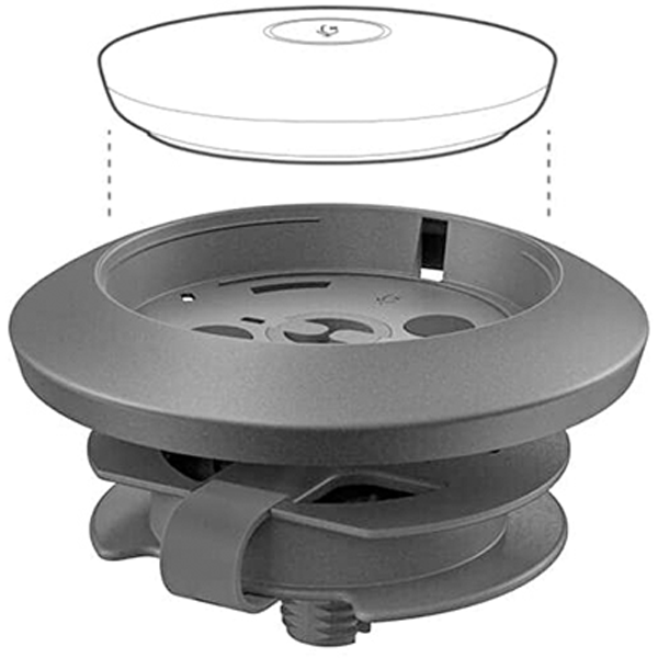 Logitech Rally Mic Pod Table Mount-Black
