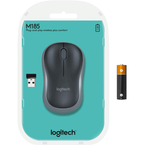 Logitech Wireless Mouse M185 - Swift Grey(910-002235)