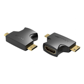 VENTION MINI HDMI MALE + MICRO HDMI MALE TO HDMI FEMALE ADAPTER – VEN-AGFB0