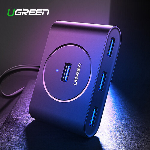 UGREEN 4-Port USB 3.2 Gen 1 Hub (Black)-UG-20290