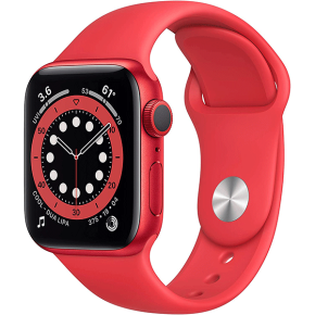 New Apple Watch Series 6 (GPS, 40mm) - (Product) RED - Aluminum Case with (Product) REDï»¿ - Sport Band