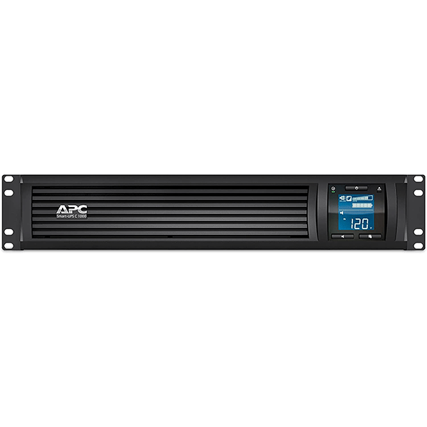 APC 1000VA Smart UPS with SmartConnect, SMC1000-2UC Rack Mount UPS Battery Backup, Sinewave, AVR, 120V, Line Interactive Uninterruptible Power Supply Black